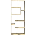 vidaXL Raumteiler-Bücherregal Sonoma-Eiche 67x25x161,5cm Holzwerkstoff