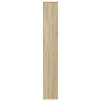 vidaXL Raumteiler-Bücherregal Sonoma-Eiche 67x25x161,5cm Holzwerkstoff