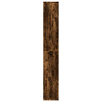 vidaXL Raumteiler-Bücherregal Räuchereiche 67x25x161,5cm Holzwerkstoff