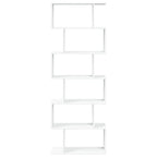 vidaXL Raumteiler-Bücherregal 6 Etagen Weiß 70x24x193 cm Holzwerkstoff