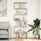 vidaXL Raumteiler-Bücherregal 6 Etagen Sonoma-Eiche 70x24x193 cm