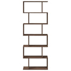 vidaXL Raumteiler-Bücherregal 6 Etagen Braun Eichen-Optik 70x24x193 cm