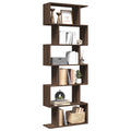 vidaXL Raumteiler-Bücherregal 6 Etagen Braun Eichen-Optik 70x24x193 cm