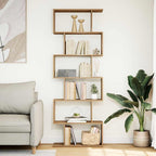 vidaXL Raumteiler-Bücherregal 6 Etagen Artisan-Eiche 70x24x193 cm