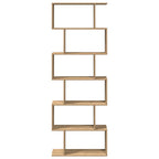 vidaXL Raumteiler-Bücherregal 6 Etagen Artisan-Eiche 70x24x193 cm