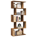 vidaXL Raumteiler-Bücherregal 5 Etagen Altholz-Optik 70x24x161 cm