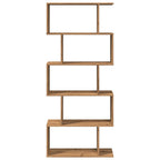 vidaXL Raumteiler-Bücherregal 5 Etagen Artisan-Eiche 70x24x161 cm