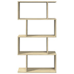 vidaXL Raumteiler-Bücherregal 4 Böden Sonoma-Eiche 70x24x129 cm
