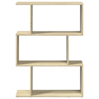 vidaXL Raumteiler-Bücherregal 3 Fächer Sonoma-Eiche 70x24x97 cm