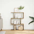 vidaXL Raumteiler-Bücherregal 3 Fächer Artisan-Eiche 70x24x97 cm