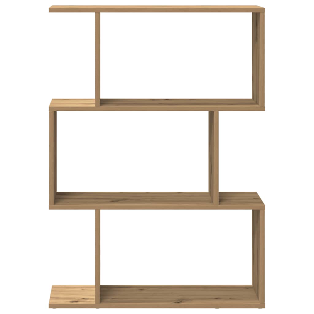vidaXL Raumteiler-Bücherregal 3 Fächer Artisan-Eiche 70x24x97 cm
