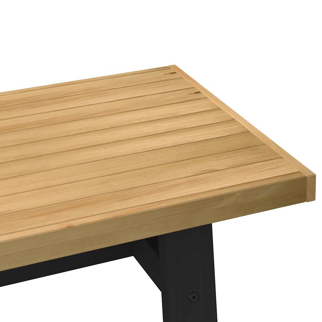 vidaXL Couchtisch NOAIN A-förmige Beine 120x60x40 cm Massivholz Kiefer