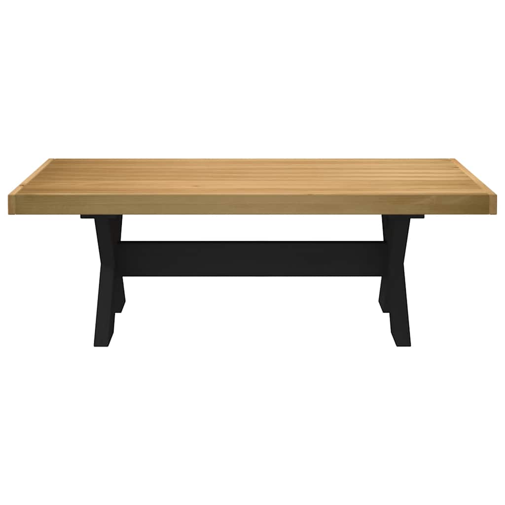 vidaXL Couchtisch NOAIN X-förmige Beine 120x60x40 cm Massivholz Kiefer