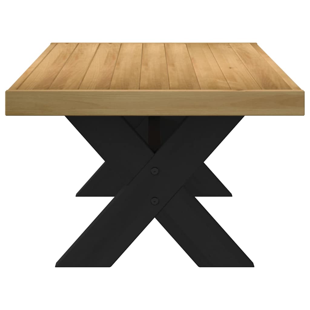 vidaXL Couchtisch NOAIN X-förmige Beine 120x60x40 cm Massivholz Kiefer