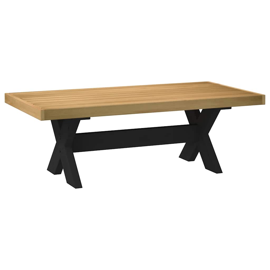 vidaXL Couchtisch NOAIN X-förmige Beine 120x60x40 cm Massivholz Kiefer
