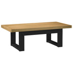 vidaXL Couchtisch NOAIN U-förmige Beine 120x60x40 cm Massivholz Kiefer