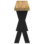 vidaXL Konsolentisch NOAIN X-Form-Beine 120x30x75 cm Massivholz Kiefer