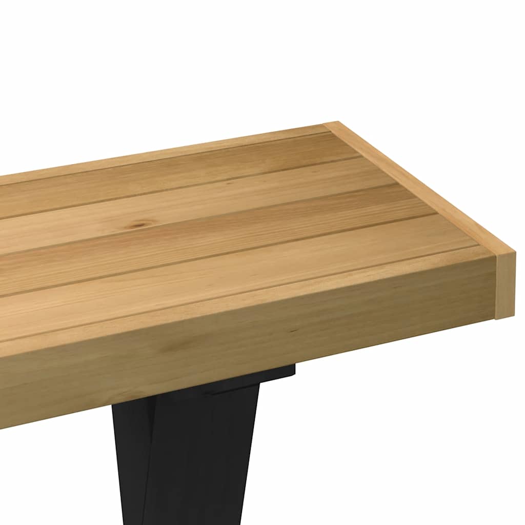 vidaXL Konsolentisch NOAIN X-Form-Beine 120x30x75 cm Massivholz Kiefer