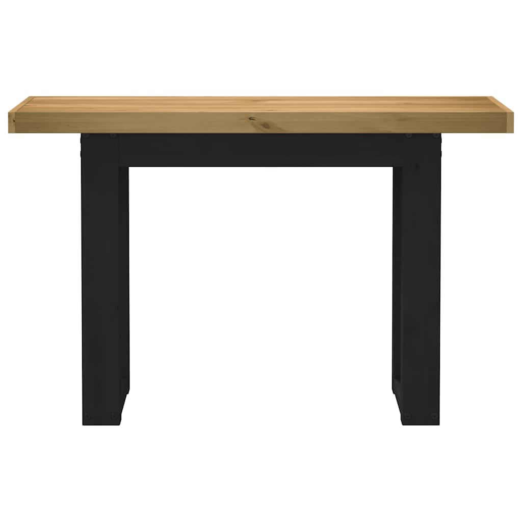 vidaXL Konsolentisch NOAIN U-Form-Beine 120x30x75 cm Massivholz Kiefer