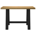 vidaXL Schreibtisch NOAIN A-Form-Beine 120x50x75 cm Massivholz Kiefer