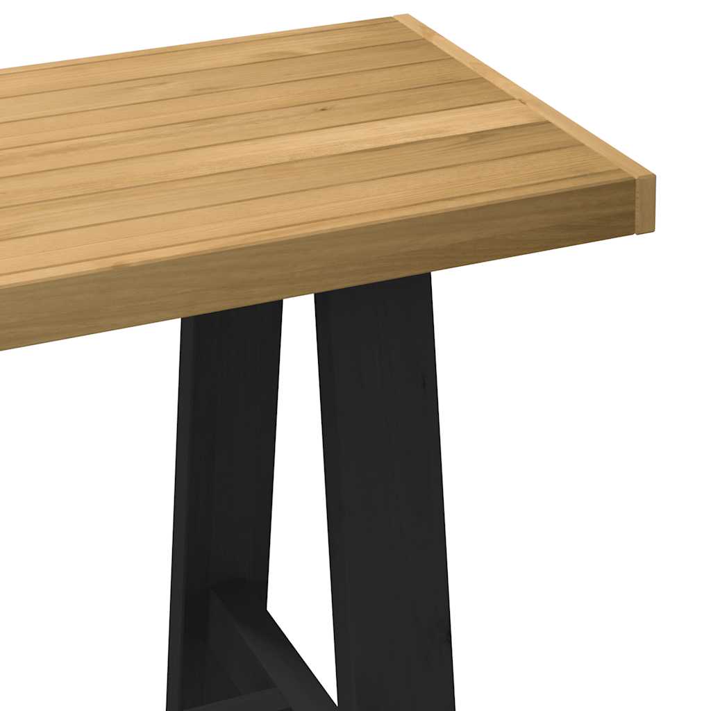 vidaXL Schreibtisch NOAIN A-Form-Beine 120x50x75 cm Massivholz Kiefer