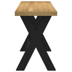 vidaXL Schreibtisch NOAIN X-Form-Beine 120x50x75 cm Massivholz Kiefer