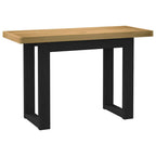 vidaXL Schreibtisch NOAIN U-Form-Beine 120x50x75 cm Massivholz Kiefer
