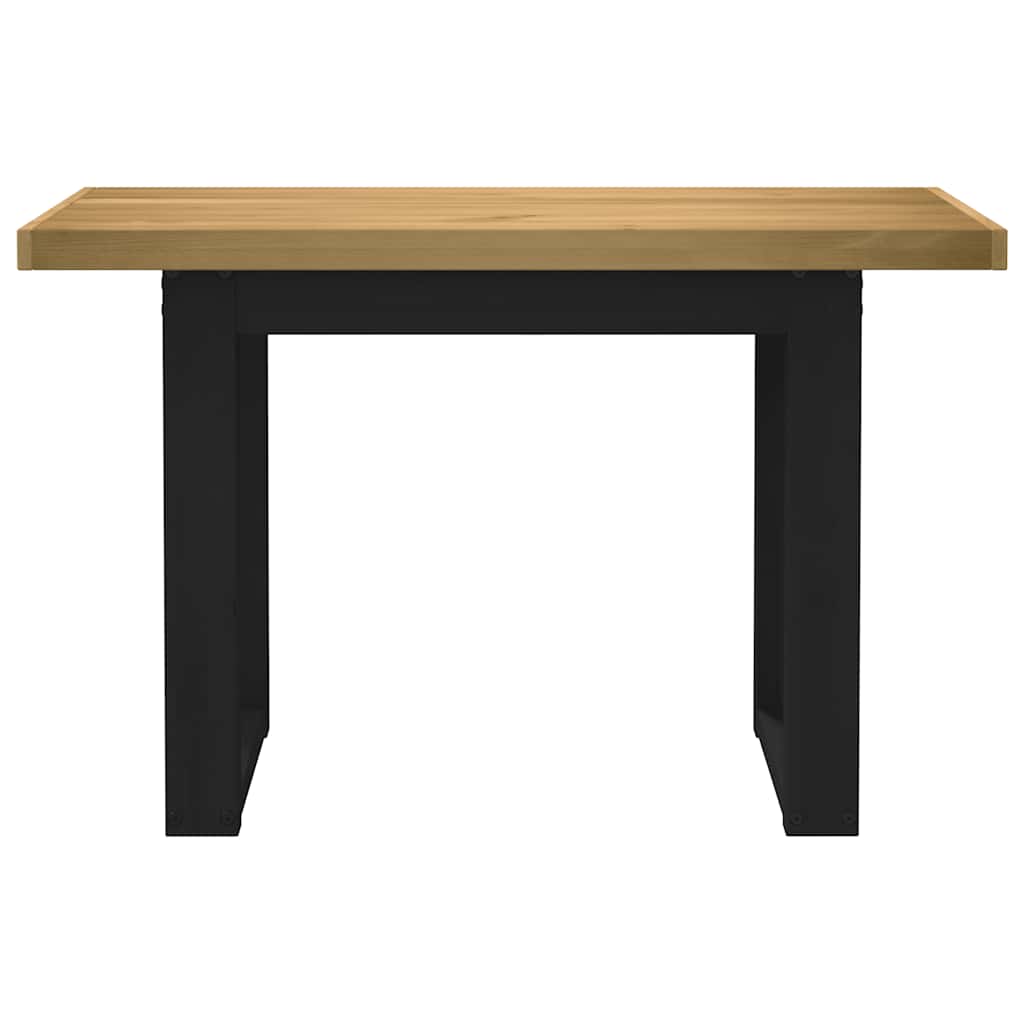 vidaXL Schreibtisch NOAIN U-Form-Beine 120x50x75 cm Massivholz Kiefer