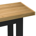 vidaXL Schreibtisch NOAIN U-Form-Beine 120x50x75 cm Massivholz Kiefer