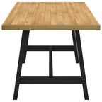 vidaXL Esstisch NOAIN A-Form-Beine 160x90x75 cm Massivholz Kiefer