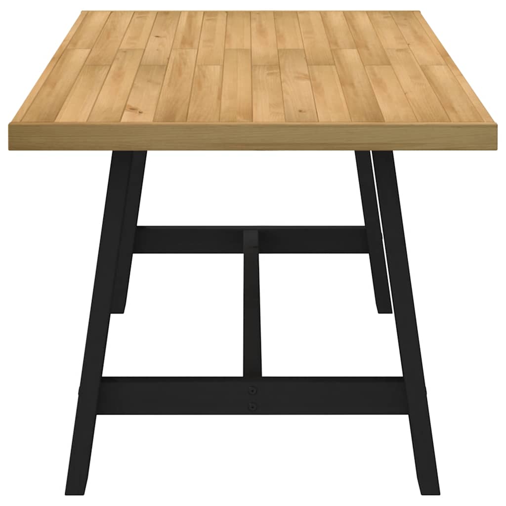 vidaXL Esstisch NOAIN A-Form-Beine 160x90x75 cm Massivholz Kiefer