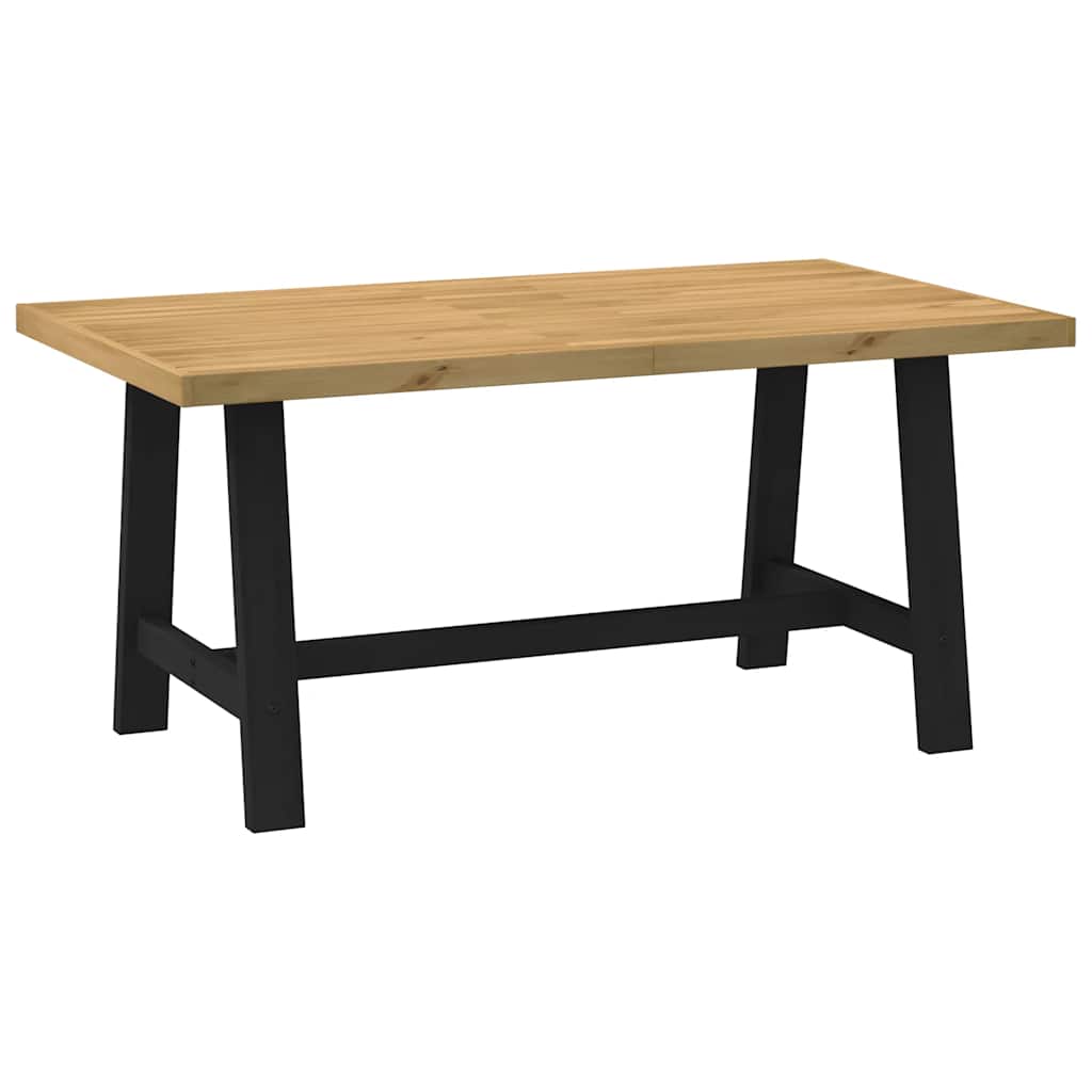 vidaXL Esstisch NOAIN A-Form-Beine 160x90x75 cm Massivholz Kiefer