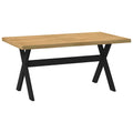 vidaXL Esstisch NOAIN X-Form-Beine 160x90x75 cm Massivholz Kiefer
