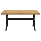 vidaXL Esstisch NOAIN X-Form-Beine 160x90x75 cm Massivholz Kiefer