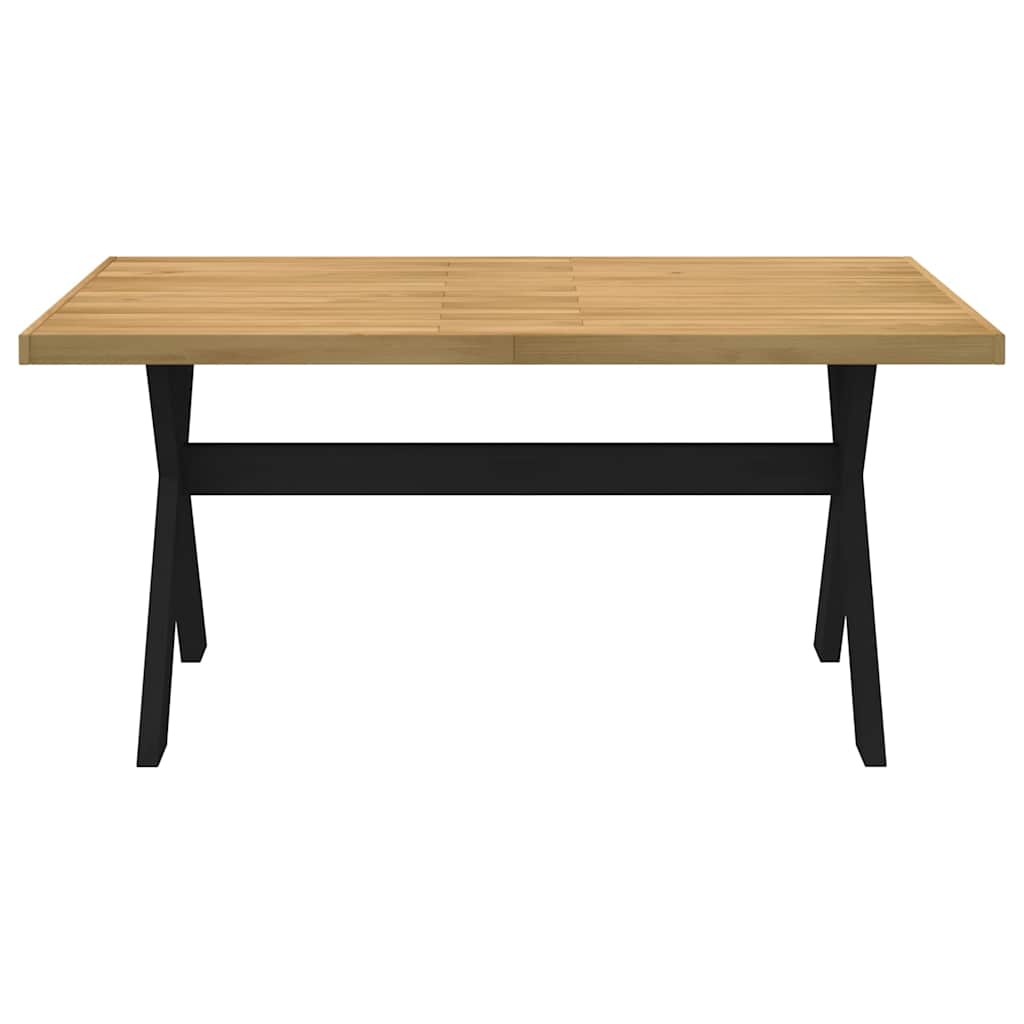 vidaXL Esstisch NOAIN X-Form-Beine 160x90x75 cm Massivholz Kiefer