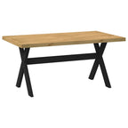 vidaXL Esstisch NOAIN X-Form-Beine 160x90x75 cm Massivholz Kiefer