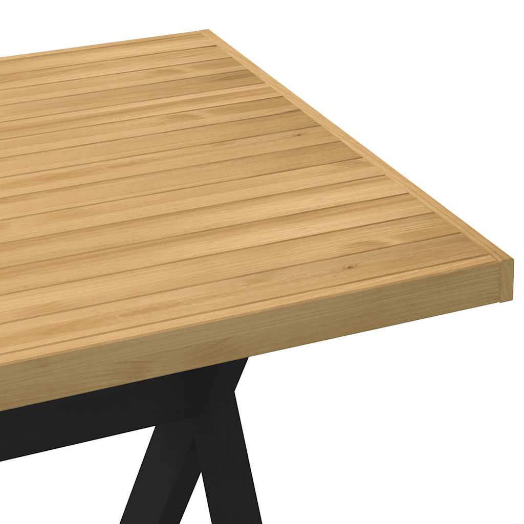 vidaXL Esstisch NOAIN X-Form-Beine 160x90x75 cm Massivholz Kiefer