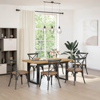 vidaXL Esstisch NOAIN U-Form-Beine 160x90x75 cm Massivholz Kiefer