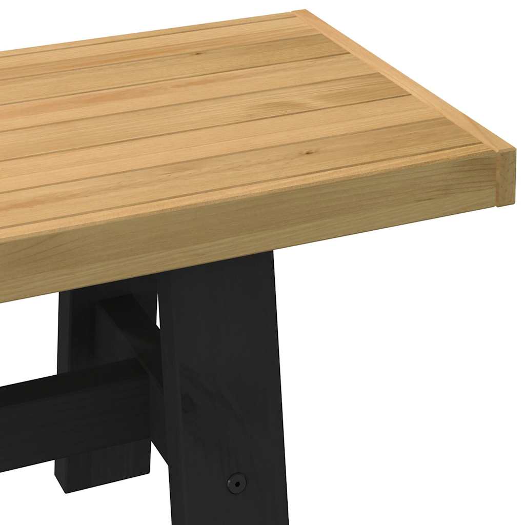 vidaXL Esszimmerbank NOAIN A-Form-Beine 180x40x45 cm Massivholz Kiefer