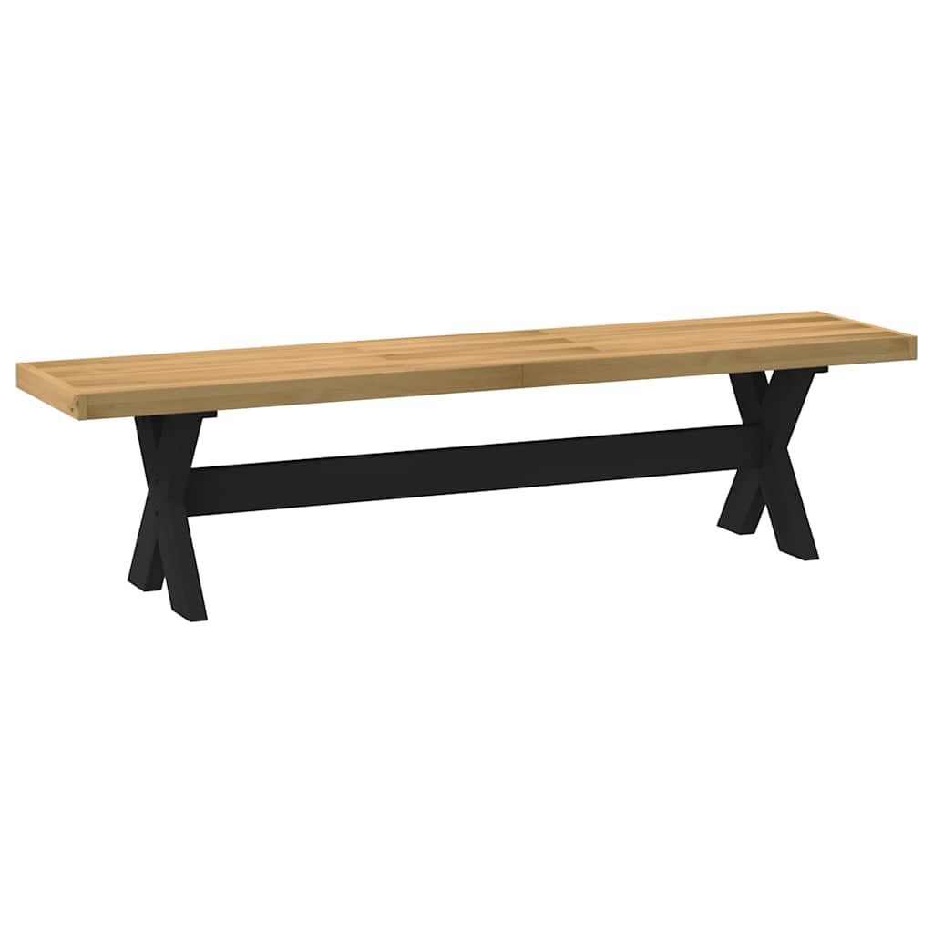 vidaXL Esszimmerbank NOAIN X-Form-Beine 180x40x45 cm Massivholz Kiefer