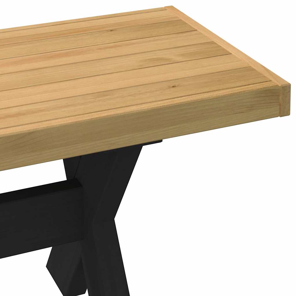 vidaXL Esszimmerbank NOAIN X-Form-Beine 180x40x45 cm Massivholz Kiefer