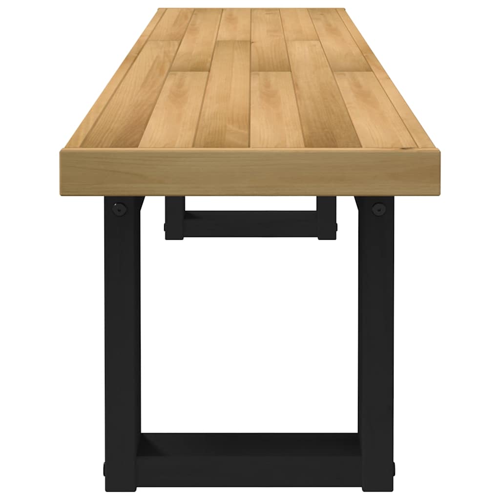 vidaXL Esszimmerbank NOAIN U-Form-Beine 180x40x45 cm Massivholz Kiefer