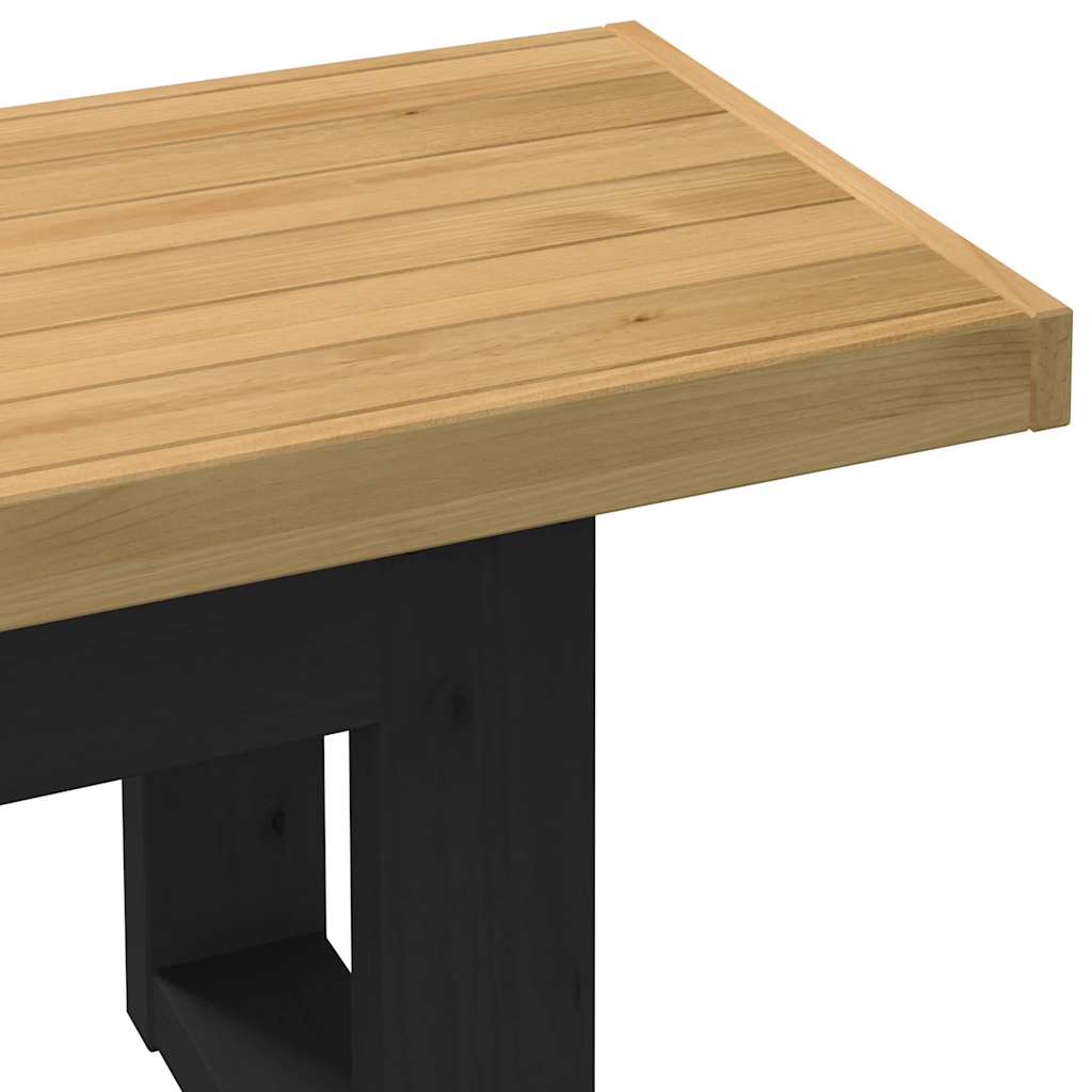 vidaXL Esszimmerbank NOAIN U-Form-Beine 180x40x45 cm Massivholz Kiefer