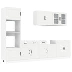 vidaXL 7-tlg. Küchenschrank-Set Kalmar Weiß Holzwerkstoff