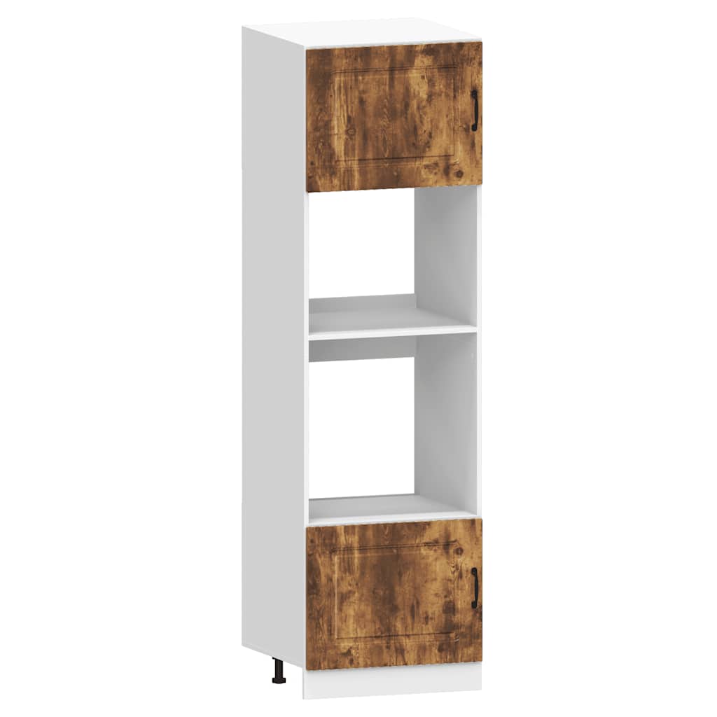 vidaXL 7-tlg. Küchenschrank-Set Kalmar Räuchereiche Holzwerkstoff