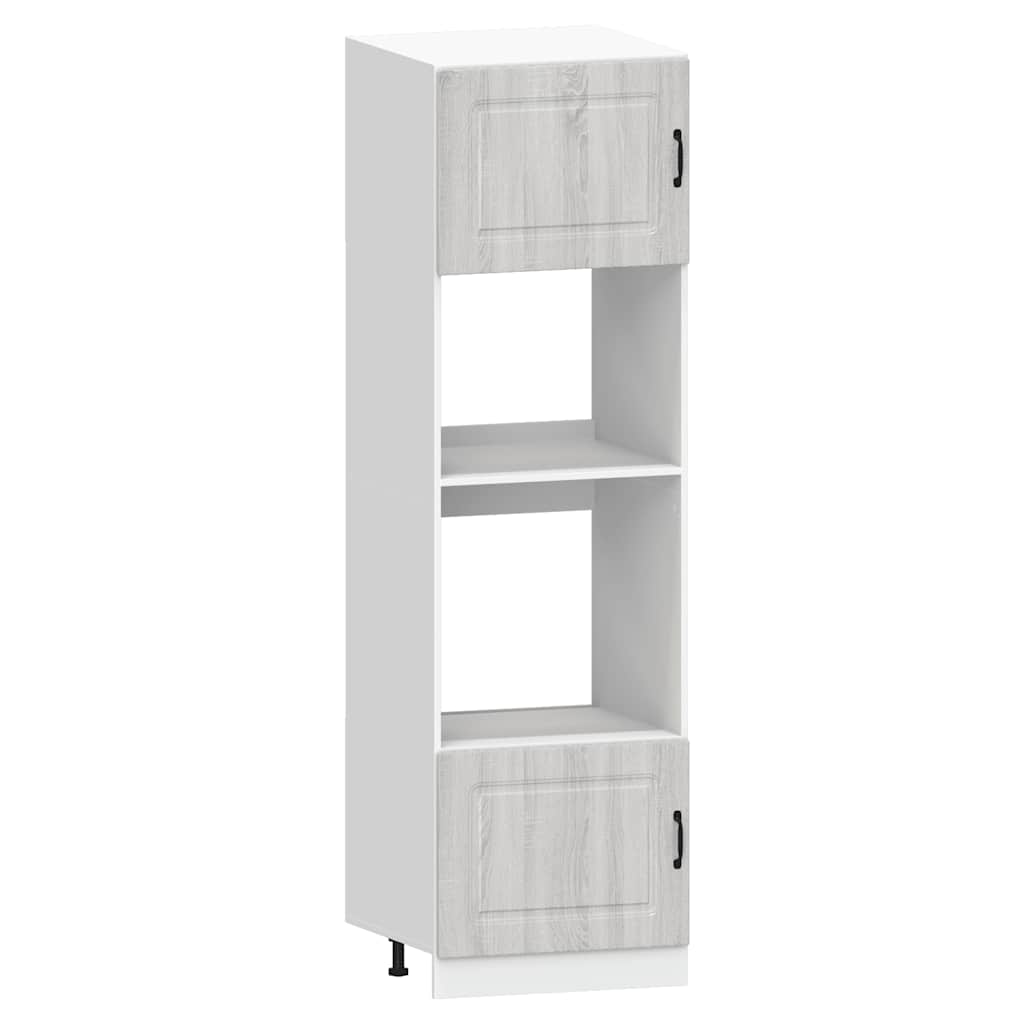 vidaXL 7-tlg. Küchenschrank-Set Kalmar Grau Sonoma Holzwerkstoff