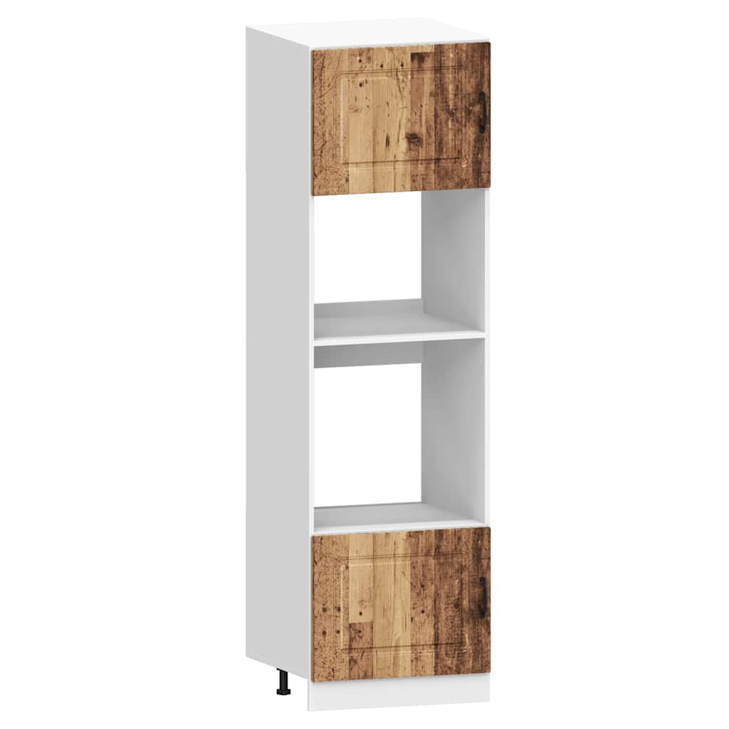 vidaXL 7-tlg. Küchenschrank-Set Kalmar Altholz-Optik Holzwerkstoff