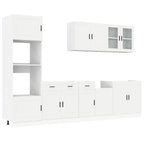 vidaXL 7-tlg. Küchenschrank-Set Porto Weiß Holzwerkstoff