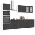 vidaXL 7-tlg. Küchenschrank-Set Porto Weiß Holzwerkstoff