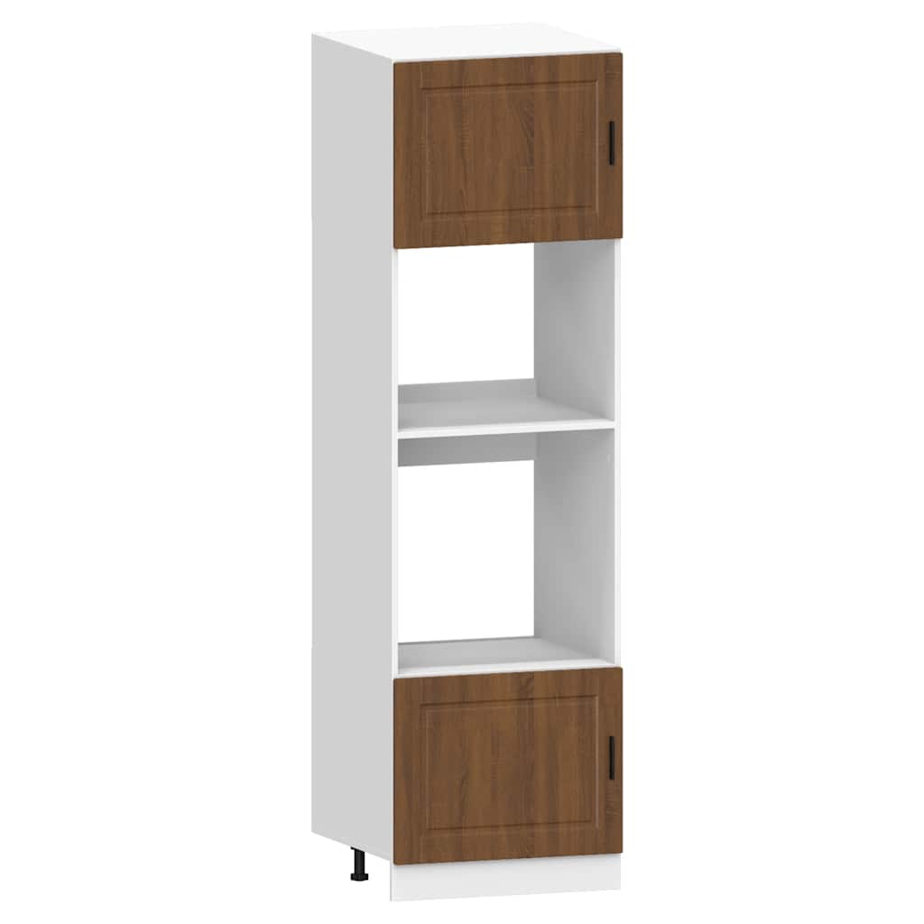 vidaXL 7-tlg. Küchenschrank-Set Porto Braun Eichen-Optik Holzwerkstoff